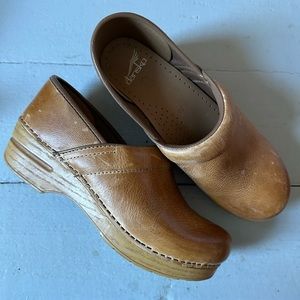 Dansko Brown Leather Mules